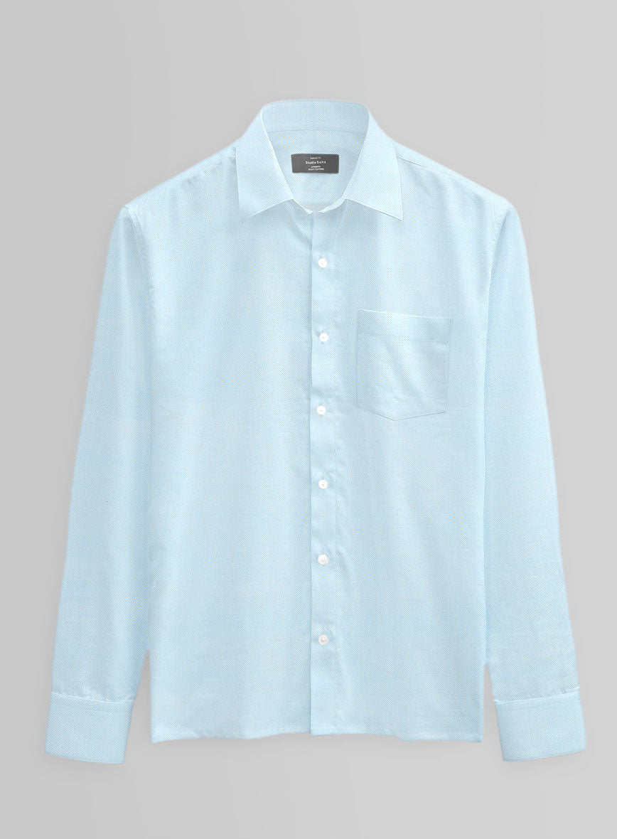 Glacier Weave Cotton Shirt - StudioSuits
