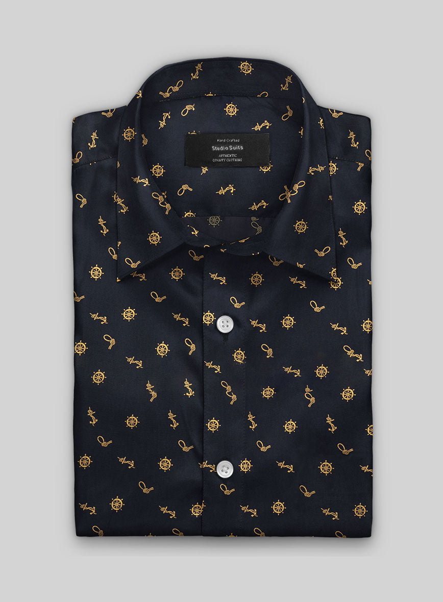Golden Helm Cotton Shirt - StudioSuits