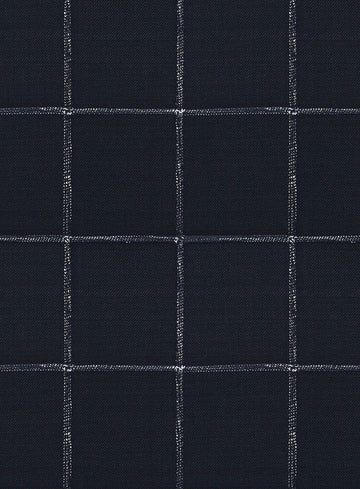 Graf Blue Checks Wool Pants - StudioSuits
