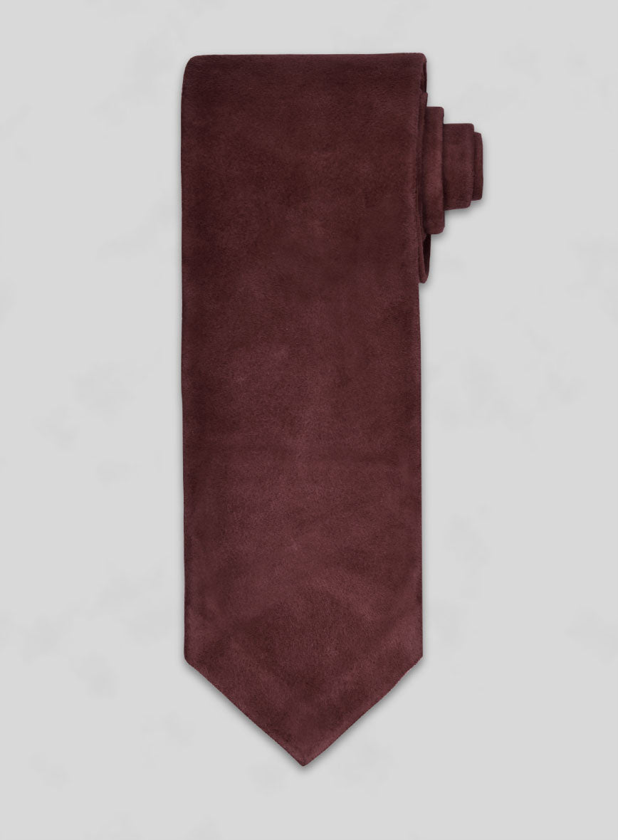 Grapevine Suede Leather Tie - StudioSuits