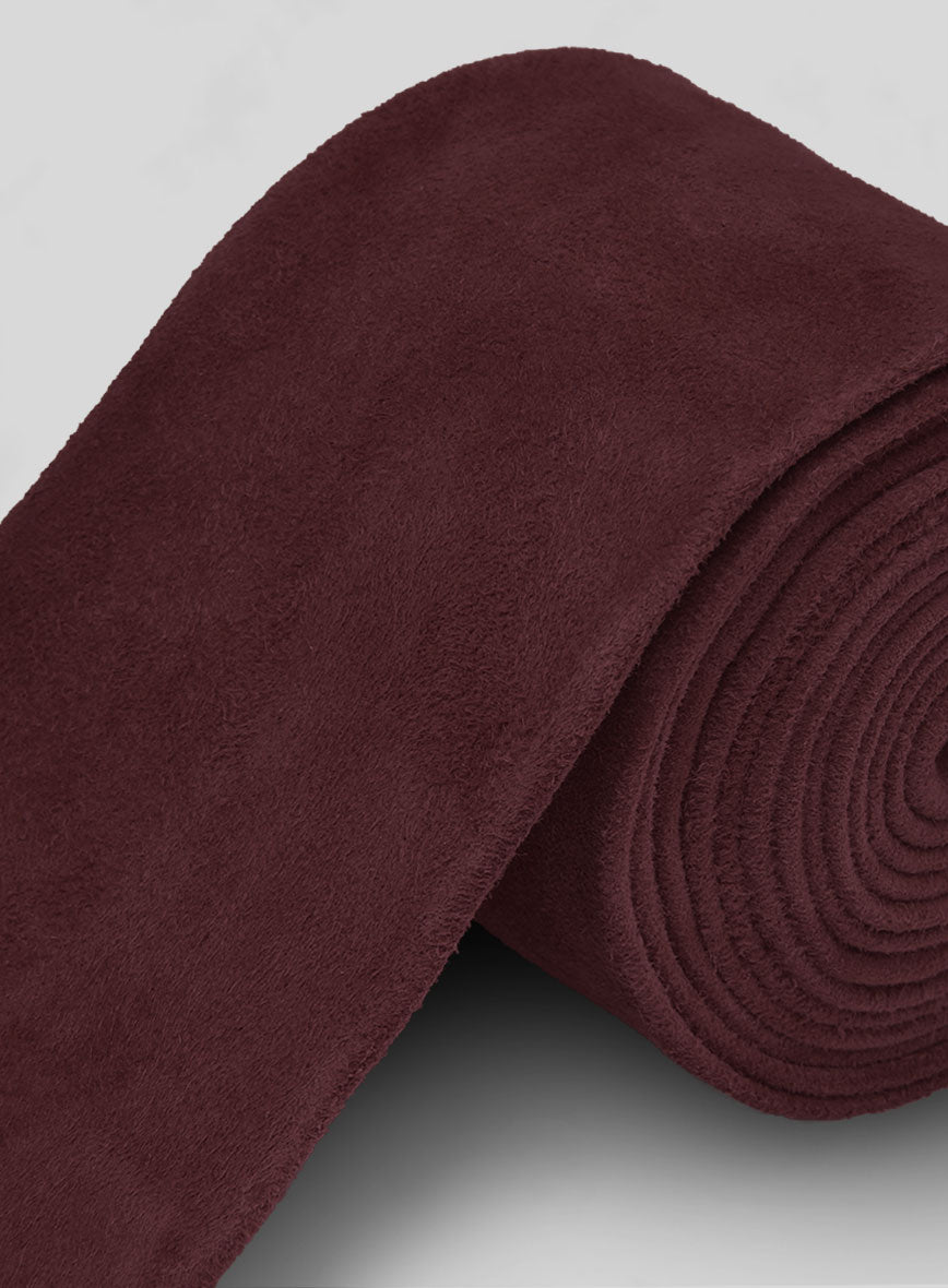 Grapevine Suede Leather Tie - StudioSuits