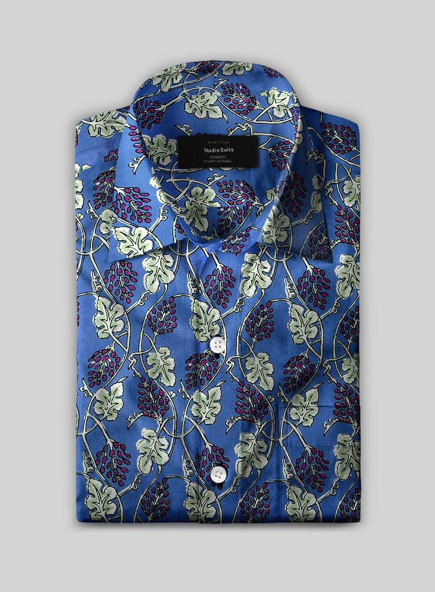 Grapevine Cotton Lycra Shirt - StudioSuits