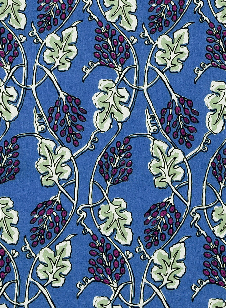 Grapevine Cotton Lycra Shirt - StudioSuits
