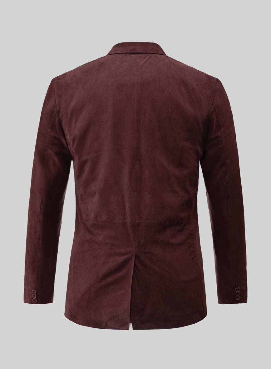 Grapevine Suede Leather Blazer - StudioSuits