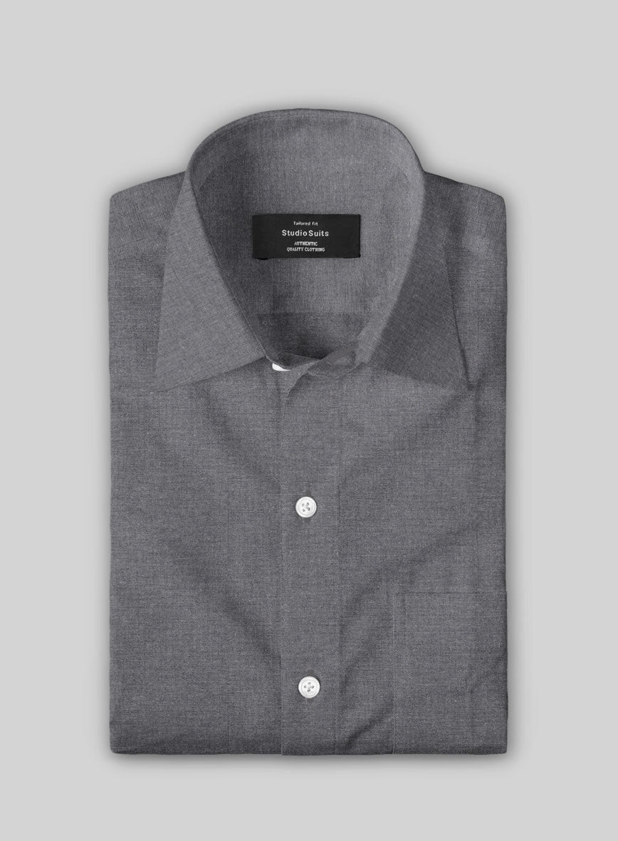 Graphite Cotton Shirt - StudioSuits