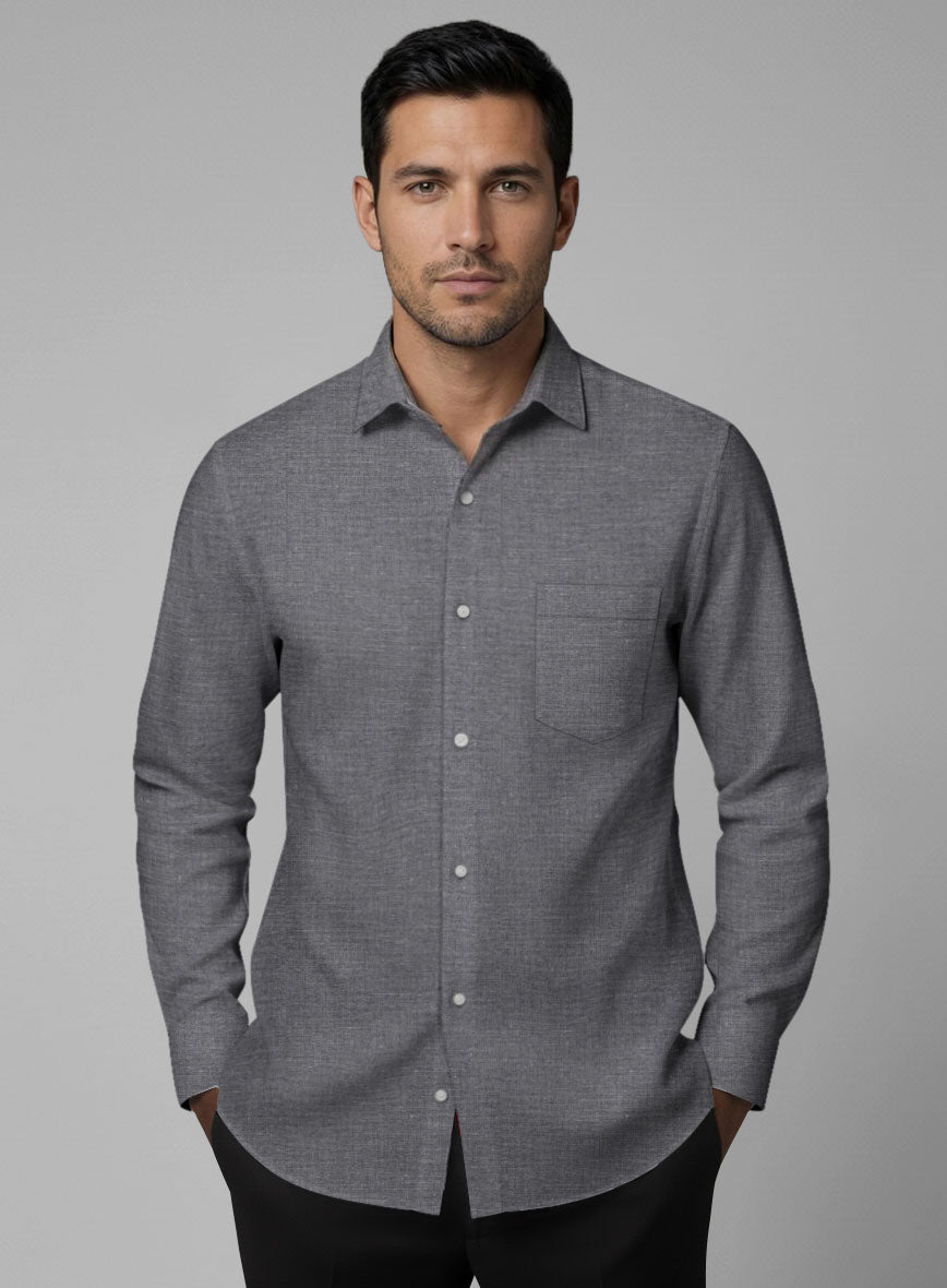 Graphite Cotton Shirt - StudioSuits