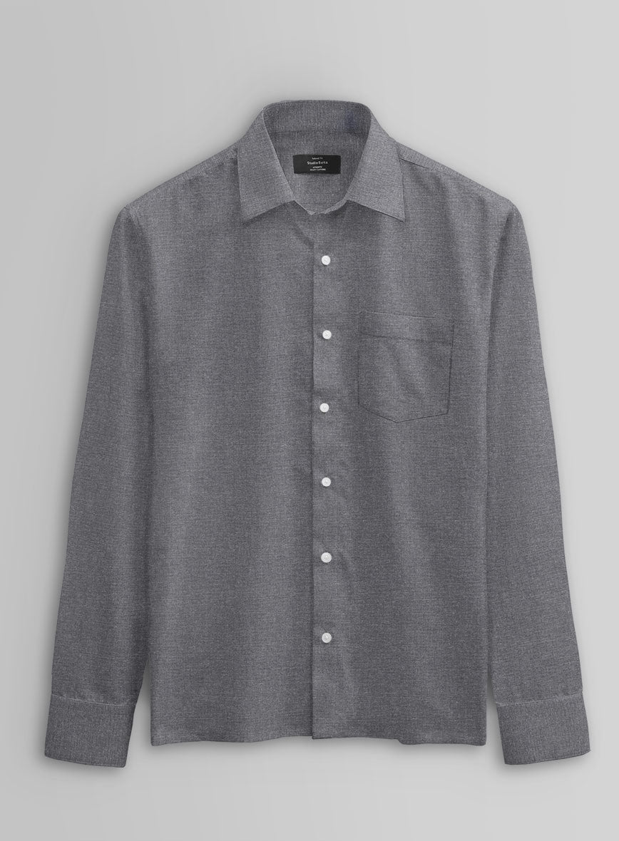 Graphite Cotton Shirt - StudioSuits