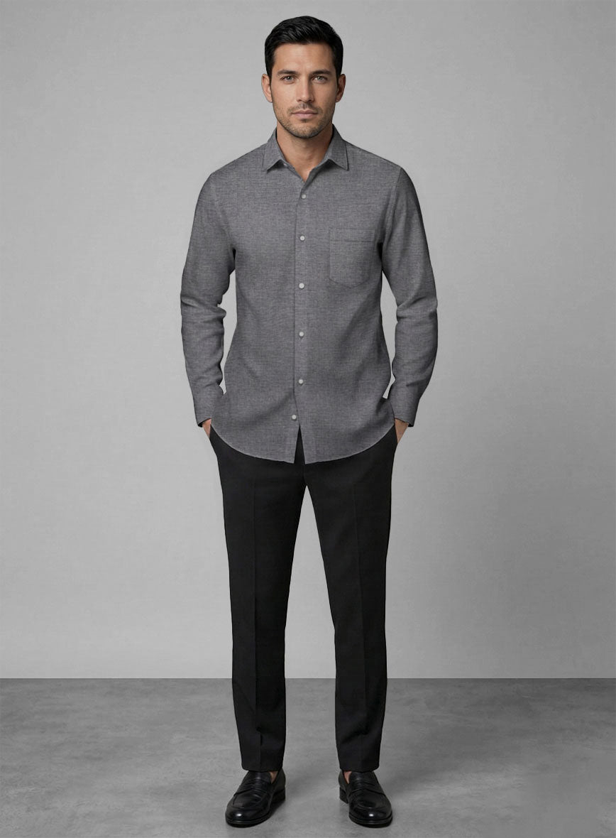 Graphite Cotton Shirt - StudioSuits