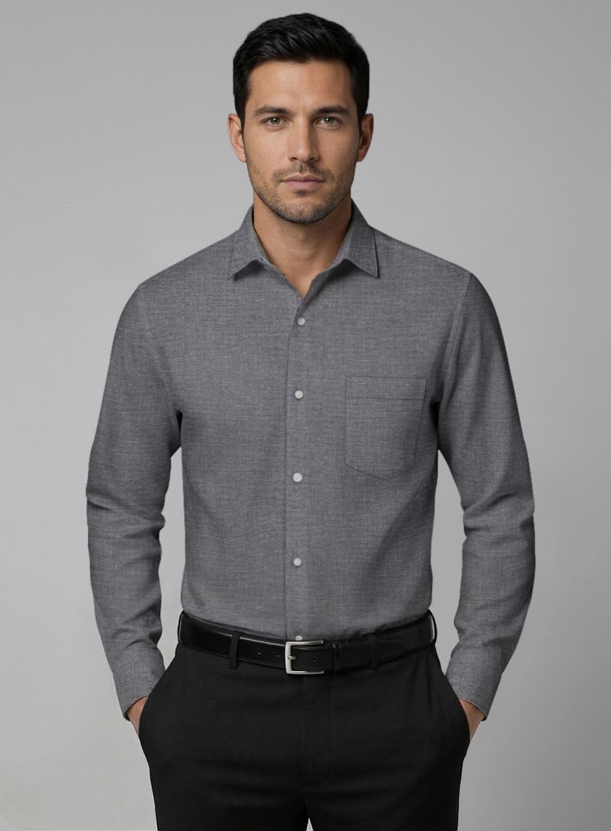 Graphite Cotton Shirt - StudioSuits