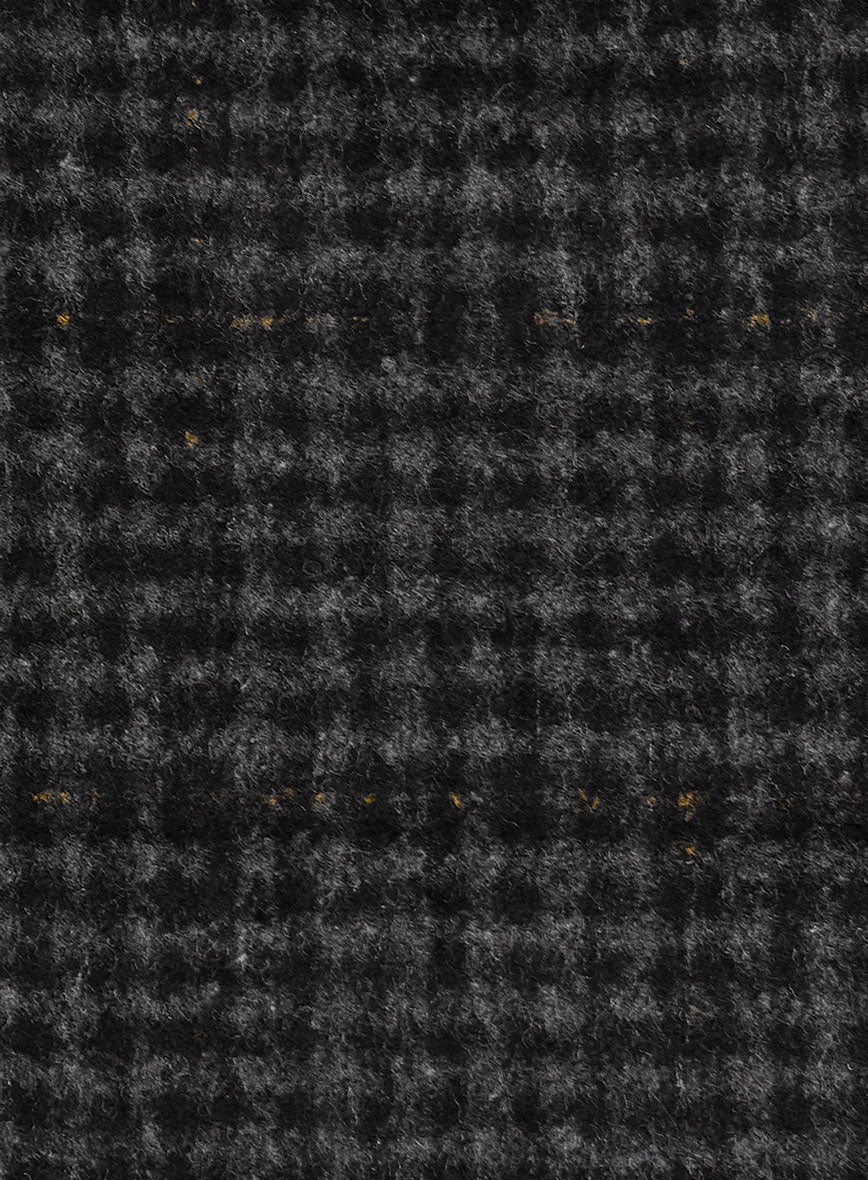 Gray Black Houndstooth Check Tweed Suit - StudioSuits