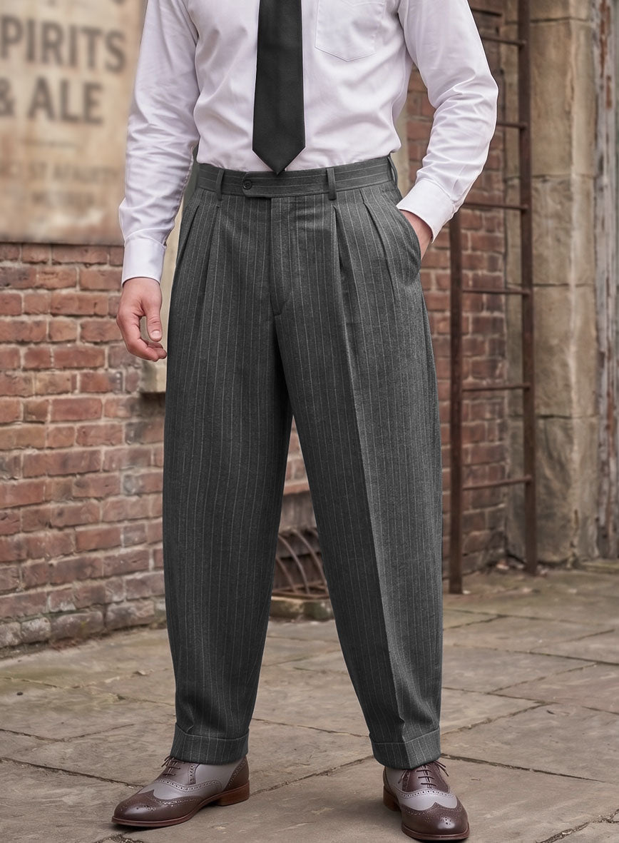 Gray Pinstripe Zoot Suit - StudioSuits