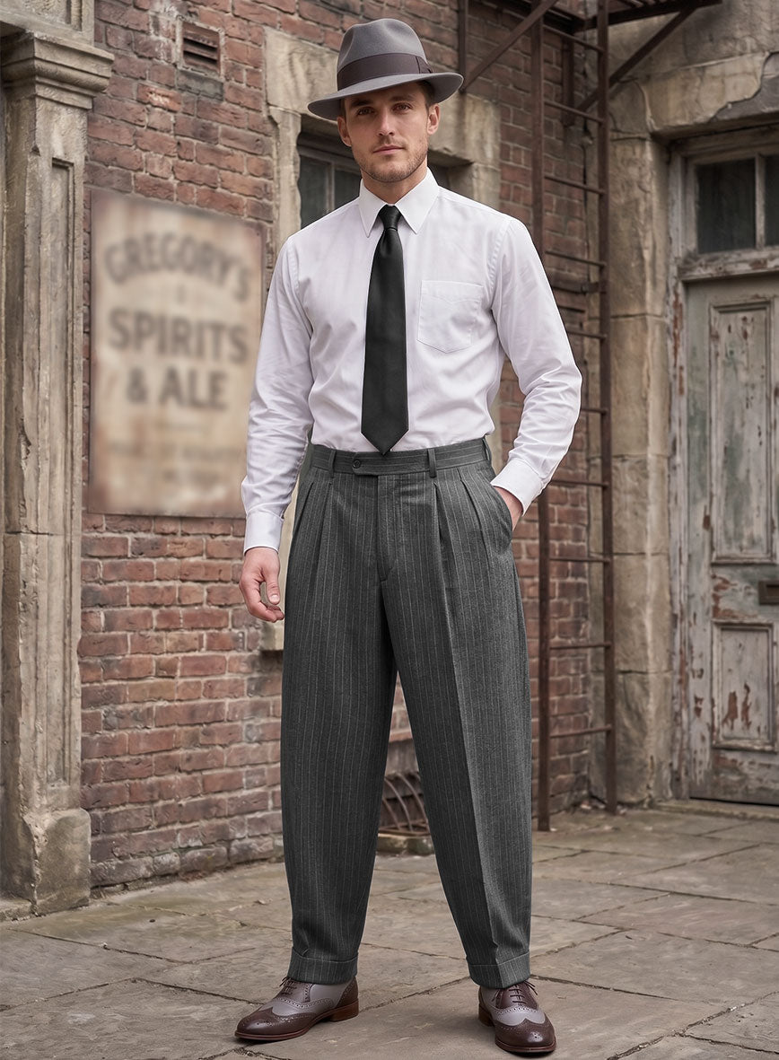 Gray Pinstripe Zoot Suit - StudioSuits