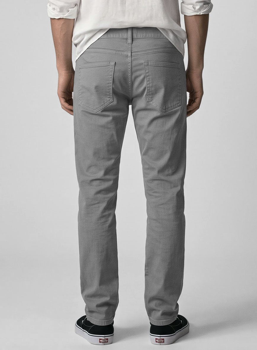 Gray Stretch Chino Jeans - StudioSuits