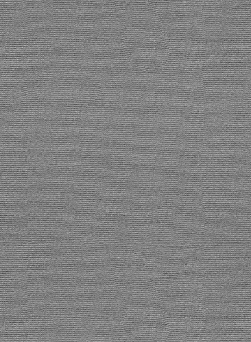 Gray Feather Cotton Canvas Stretch Suit - StudioSuits