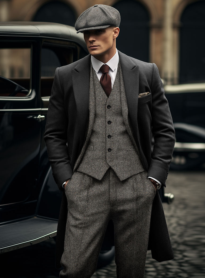 Thomas Shelby Peaky Blinders Gray Tweed Suit - StudioSuits