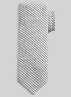 Gray Seersucker Tie - StudioSuits