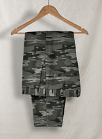 Gray Stretch Camo Suit - StudioSuits