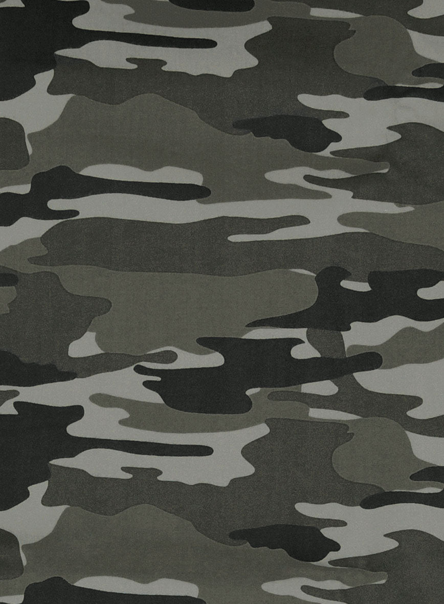 Gray Stretch Camo Waist Coat - StudioSuits