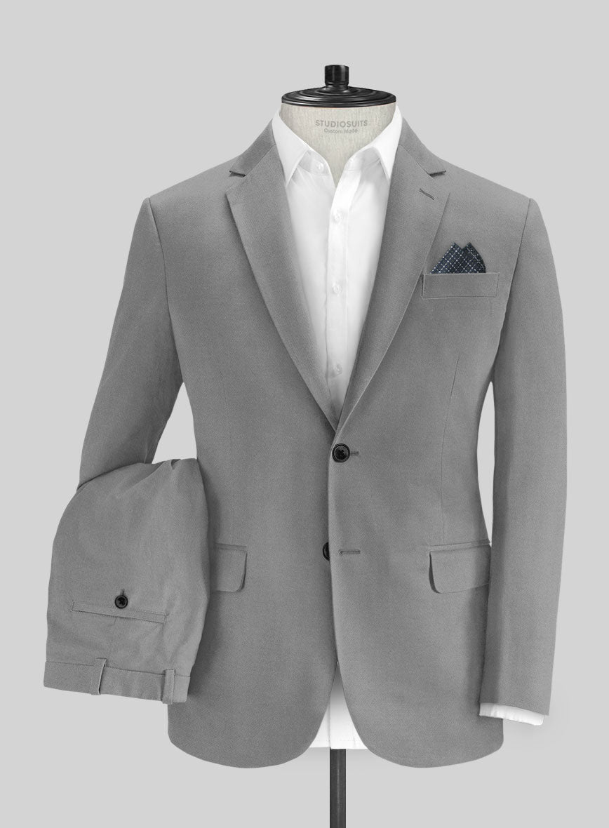Gray Stretch Chino Suit - StudioSuits