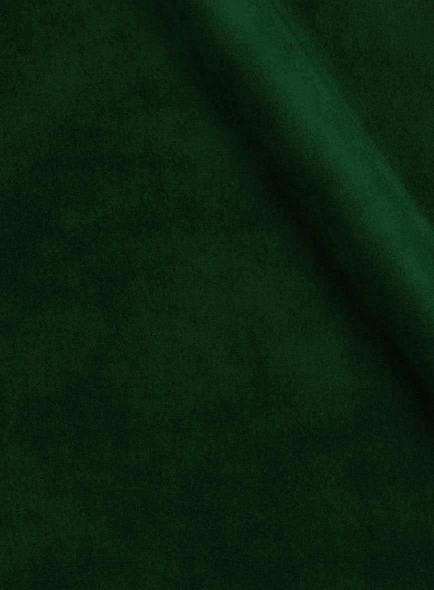 Green Velvet Nehru Jacket - StudioSuits