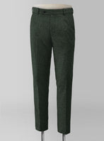 Green Heavy Tweed Pants - StudioSuits