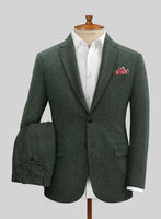 Green Heavy Tweed Suit - StudioSuits