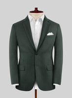 Green Herringbone Wool Jacket - StudioSuits