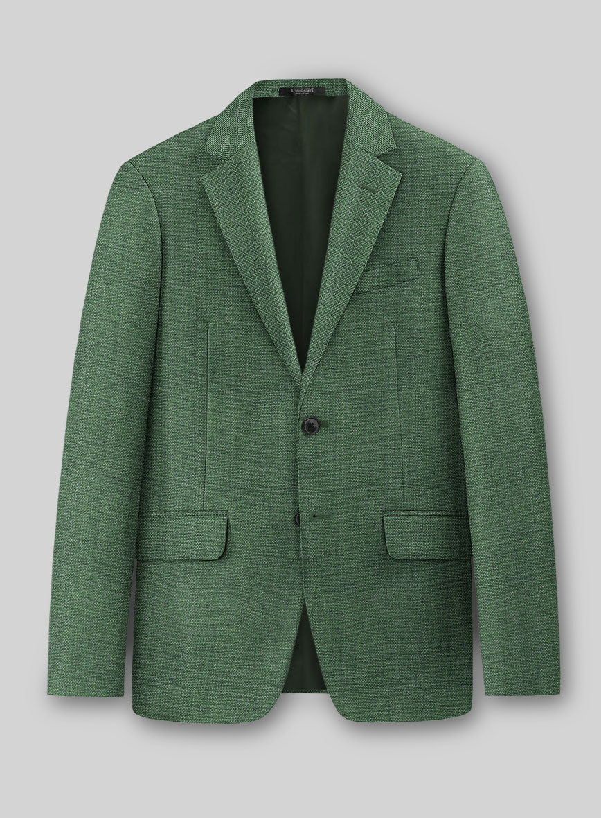 Green Hopsack Suit - StudioSuits