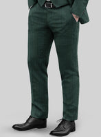 Green Pinstripe Suit - StudioSuits