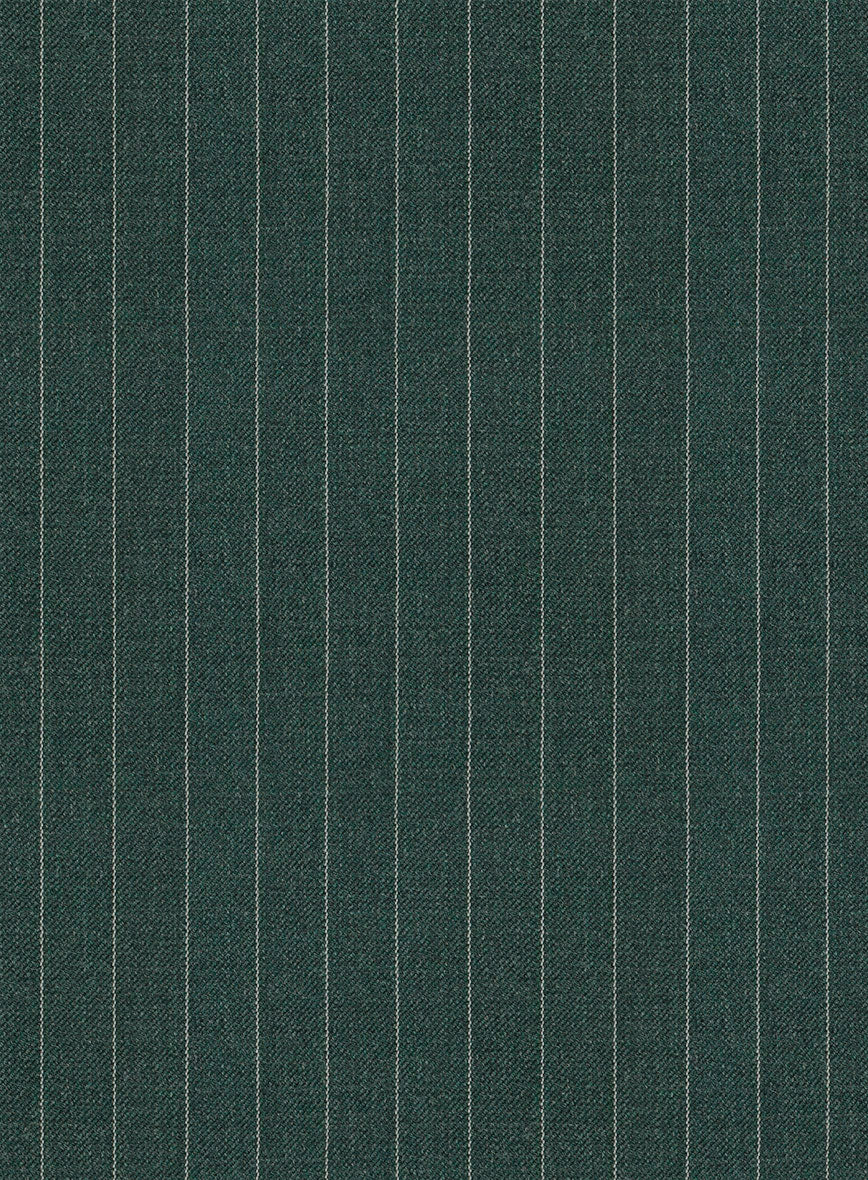 Green Pinstripe Suit - StudioSuits