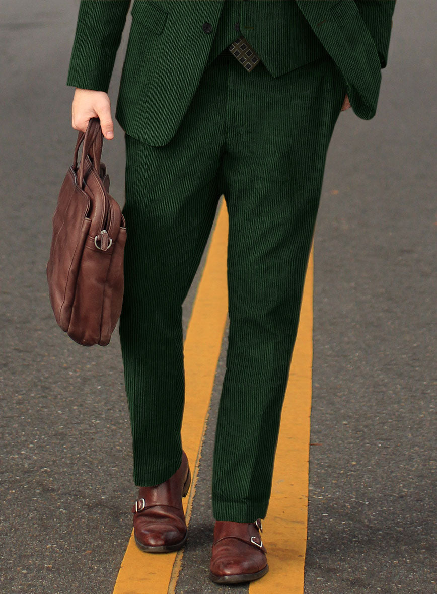 Green Corduroy Pants - StudioSuits