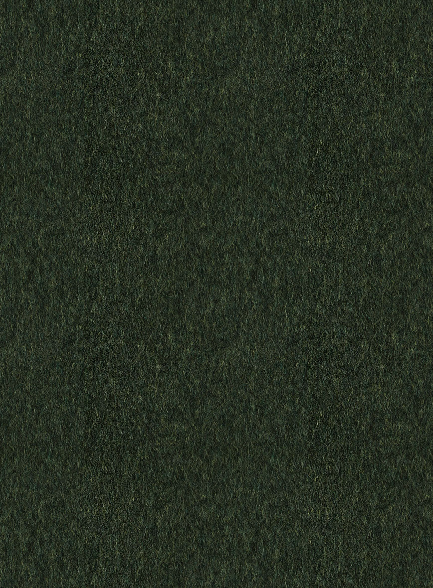 Green Thick Wool Overcoat - StudioSuits