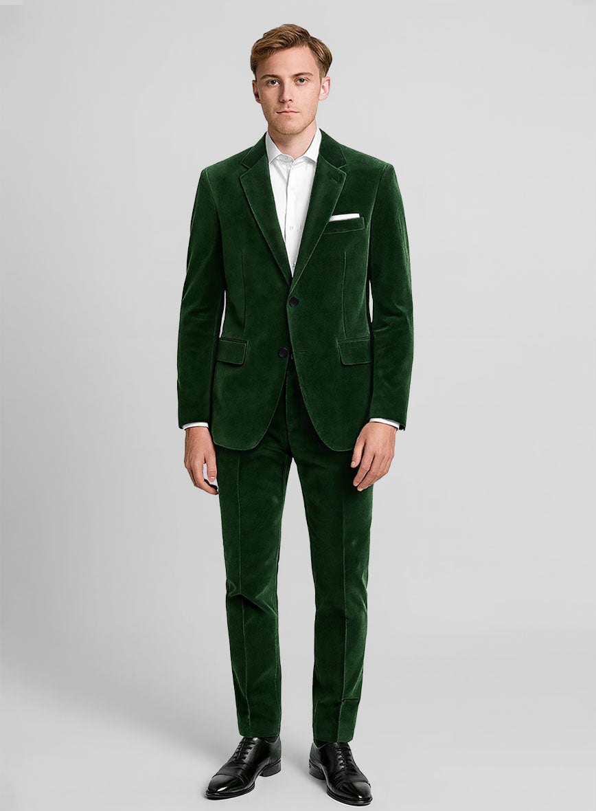 Green Velvet Suit - StudioSuits