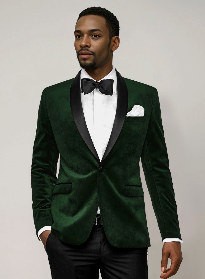 Green Velvet Tuxedo Suit – StudioSuits
