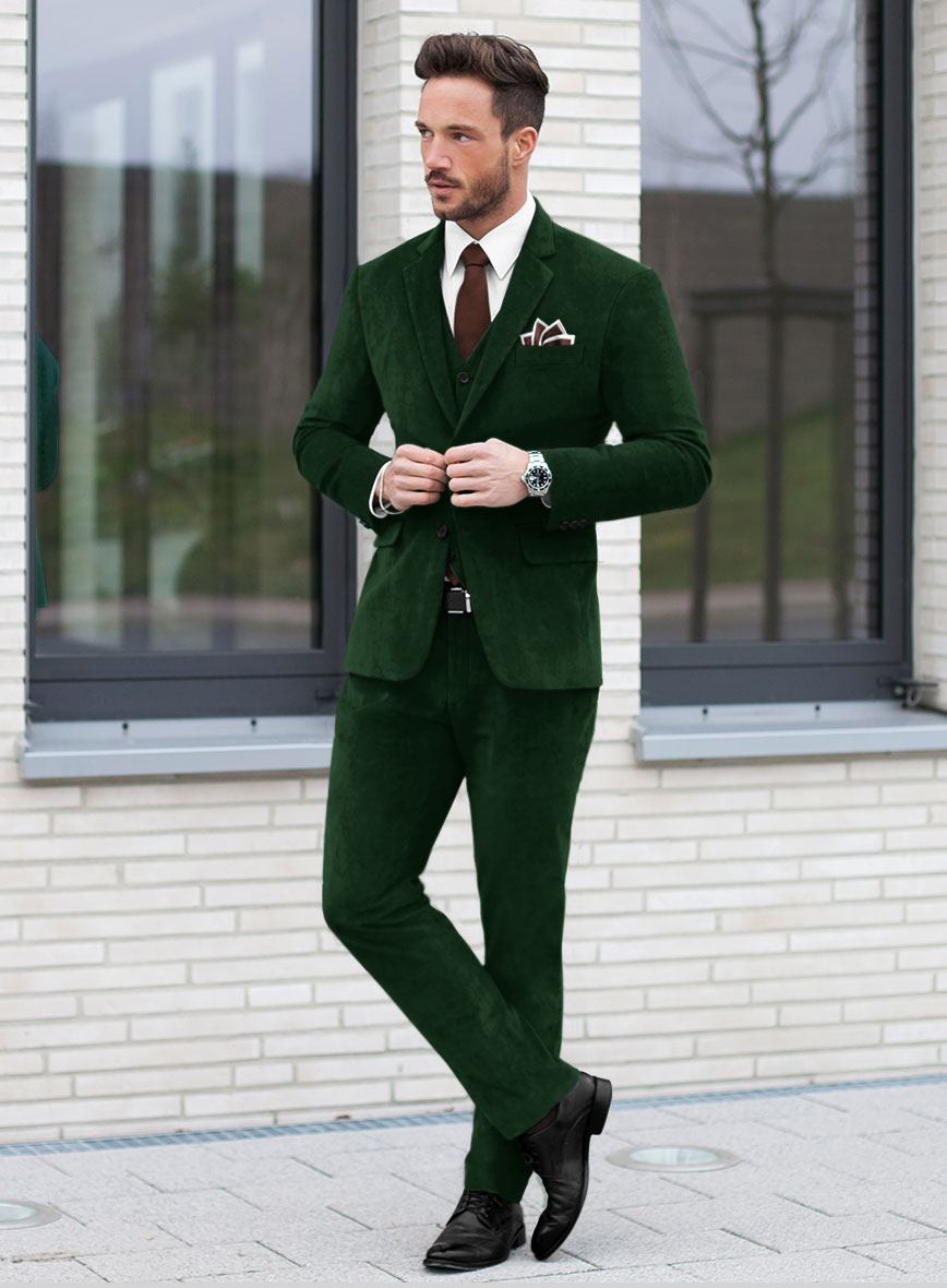 Green Velvet Suit - StudioSuits