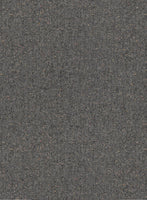 Gray Herringbone Flecks Donegal Highland Tweed Trousers - StudioSuits
