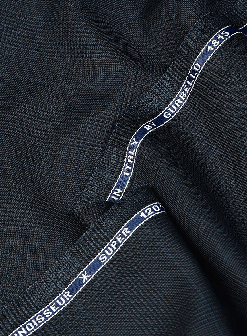 Guabello Blue Prince Of Wales Suit - StudioSuits