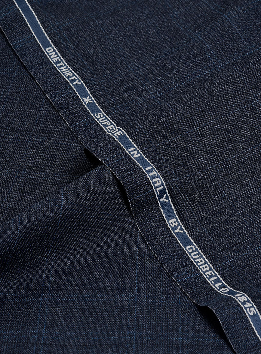 Guabello Blue Windowpane Pants - StudioSuits