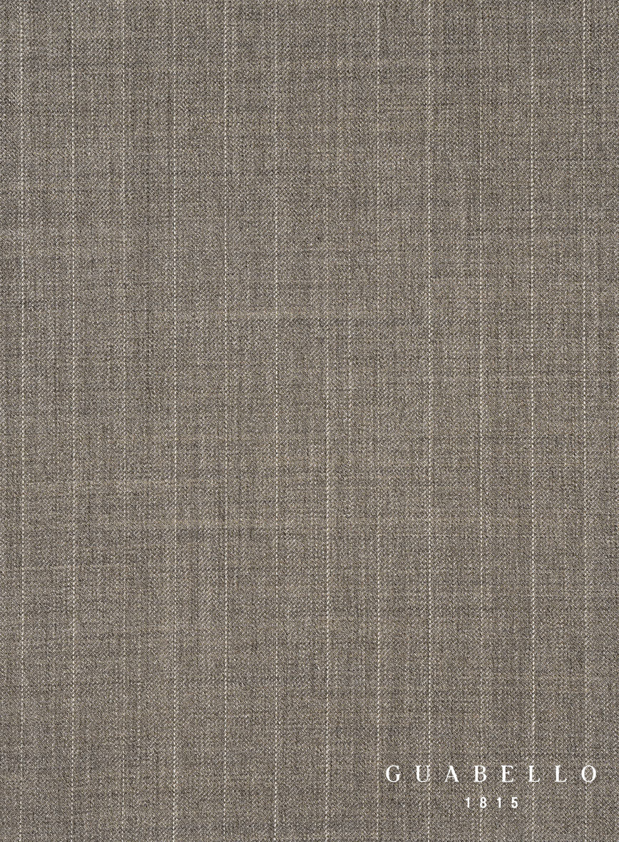 Guabello Brown Chalkstripe Pants - StudioSuits