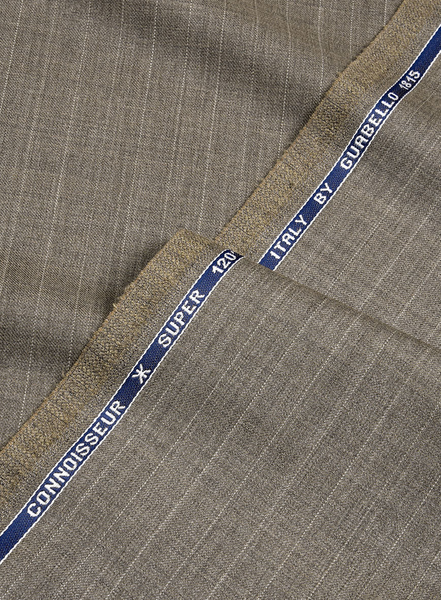 Guabello Brown Chalkstripe Suit - StudioSuits