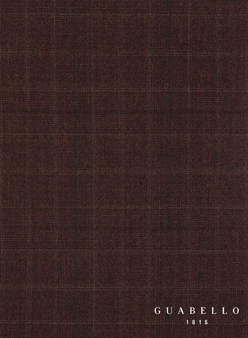 Guabello Brown Check Pants - StudioSuits