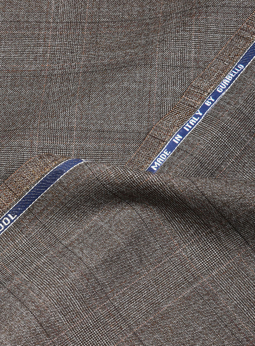 Guabello Brown Windowpane Pants - StudioSuits