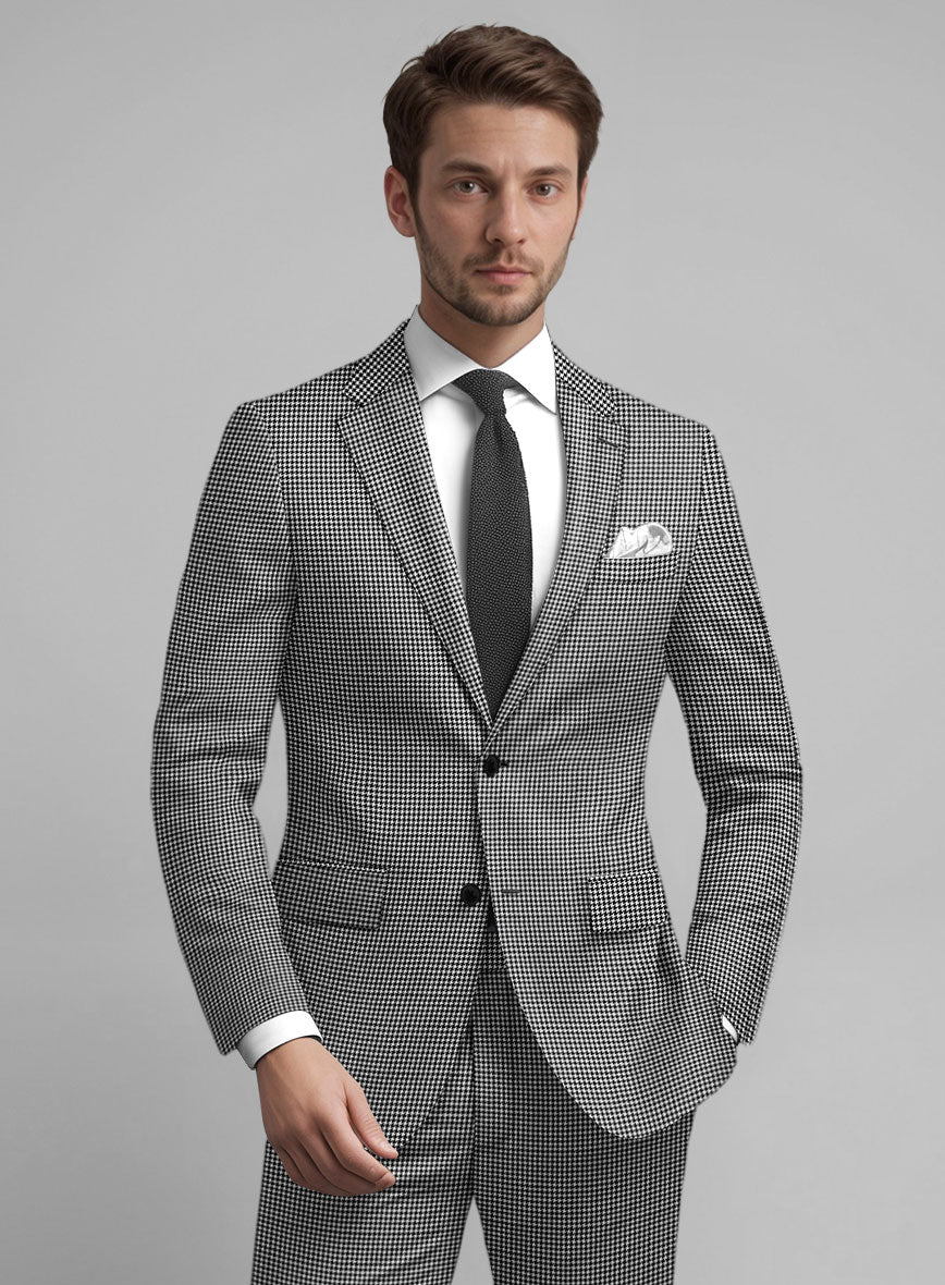 Guabello BW Houndstooth Jacket - StudioSuits