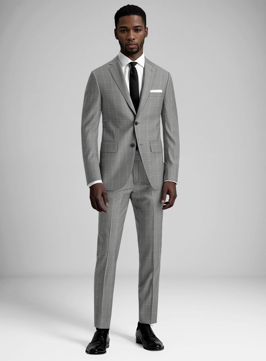 Guabello BW Prince of Wales Suit - StudioSuits