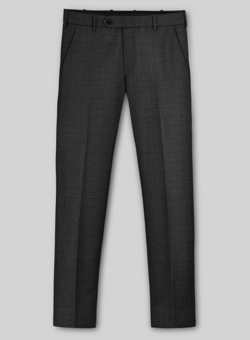 Guabello Charcoal Glen Pants - StudioSuits