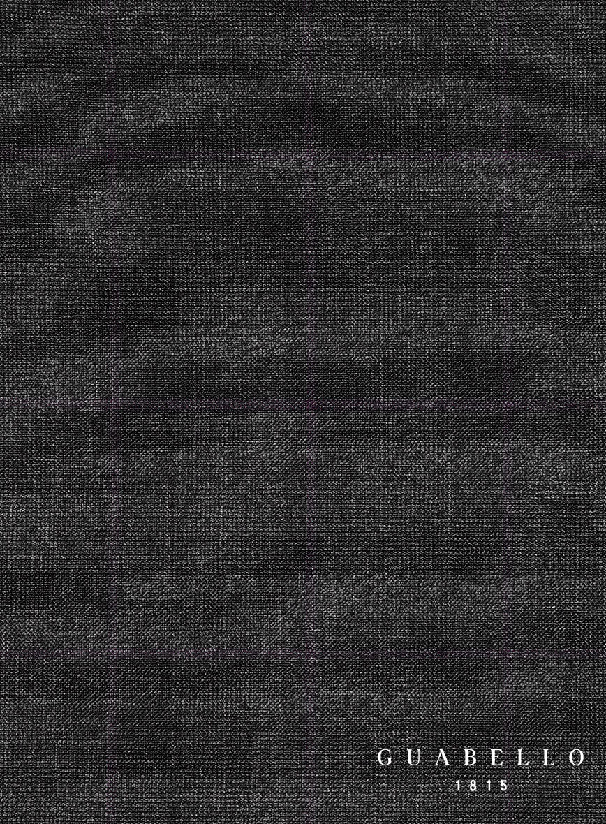 Guabello Charcoal Glen Pants - StudioSuits