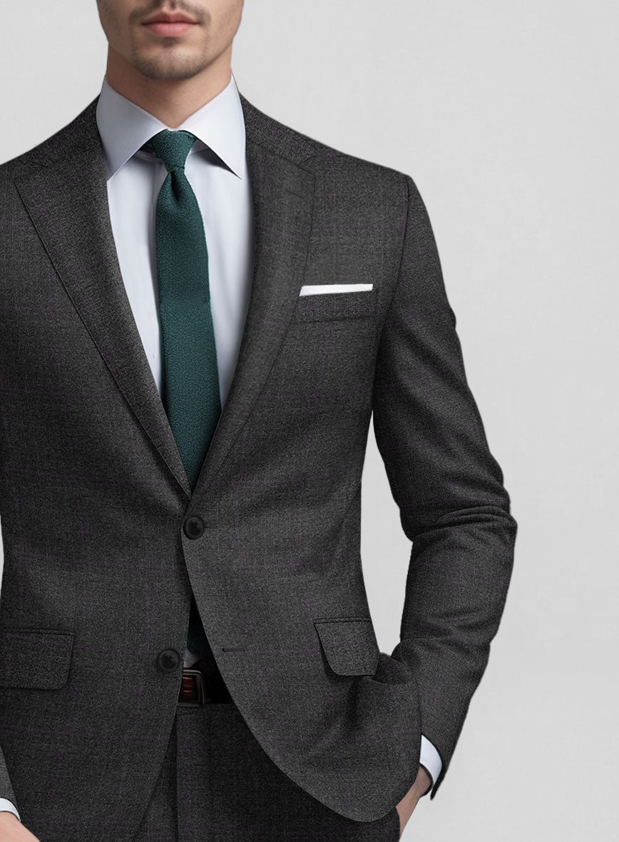 Guabello Charcoal Glen Suit - StudioSuits