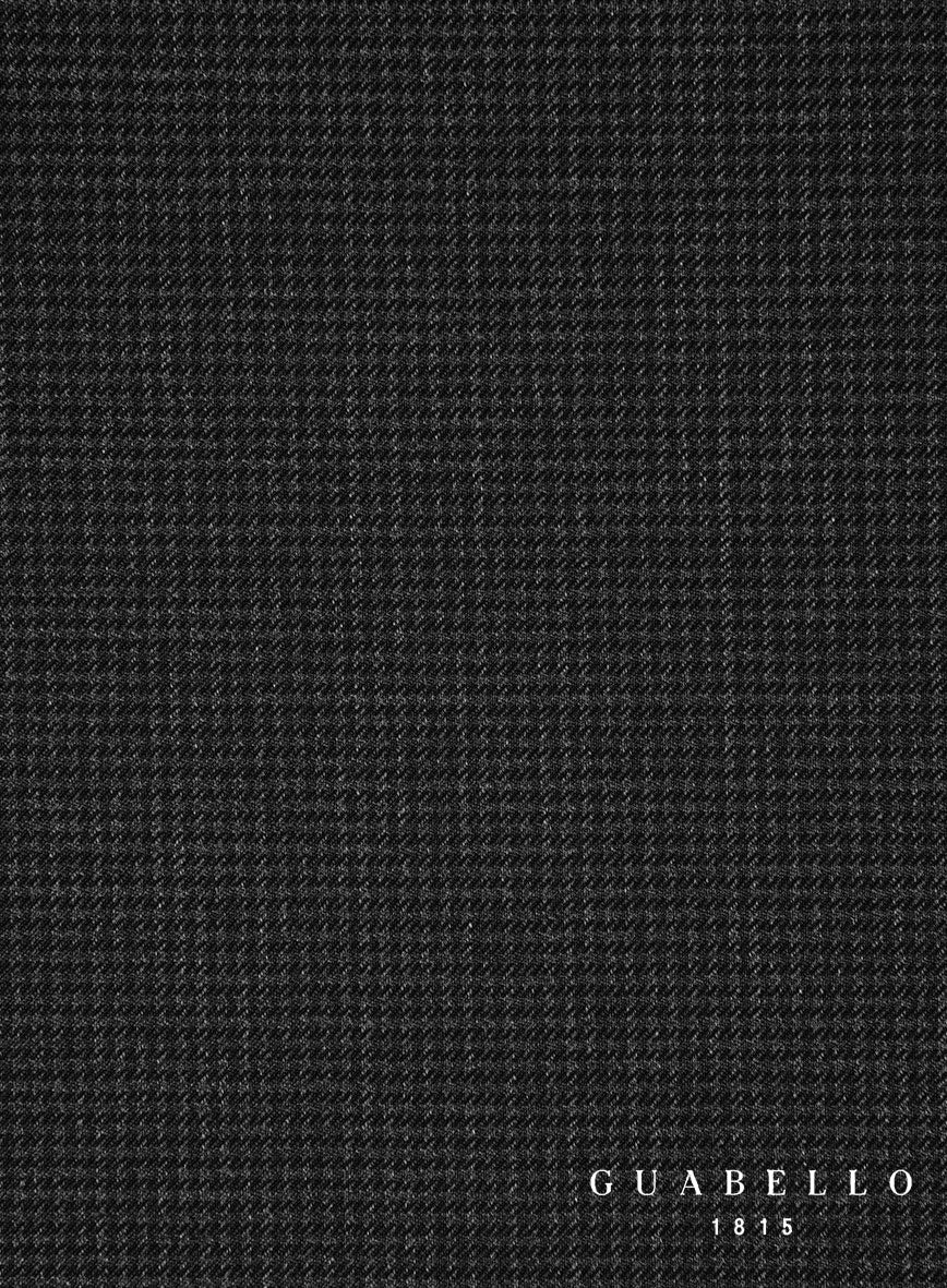 Guabello Charcoal Houndstooth Pants - StudioSuits