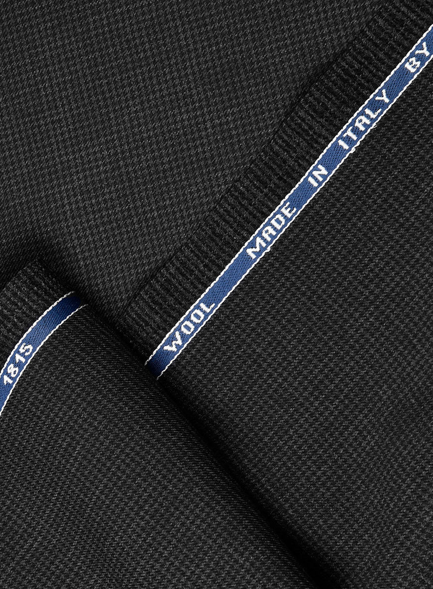 Guabello Charcoal Houndstooth Pants - StudioSuits