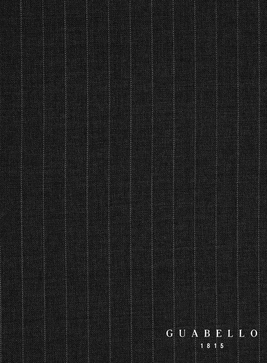 Guabello Charcoal Pinstripe Jacket - StudioSuits